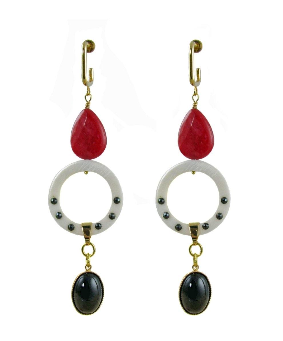 ANTIGONI Earrings Red -maria-moyseos