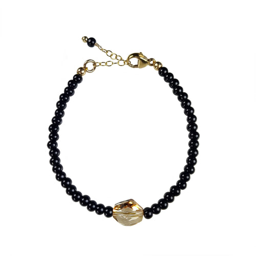 CELIA beaded black bracelet -maria-moyseos