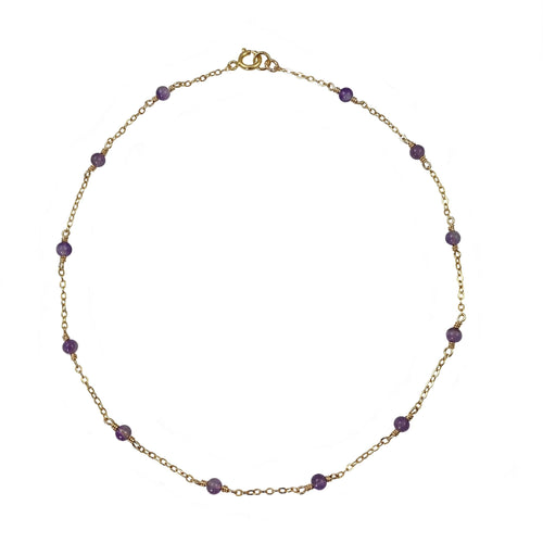 ELENA amethyst choker - MARIA MOYSEOS JEWELLERY BOUTIQUE