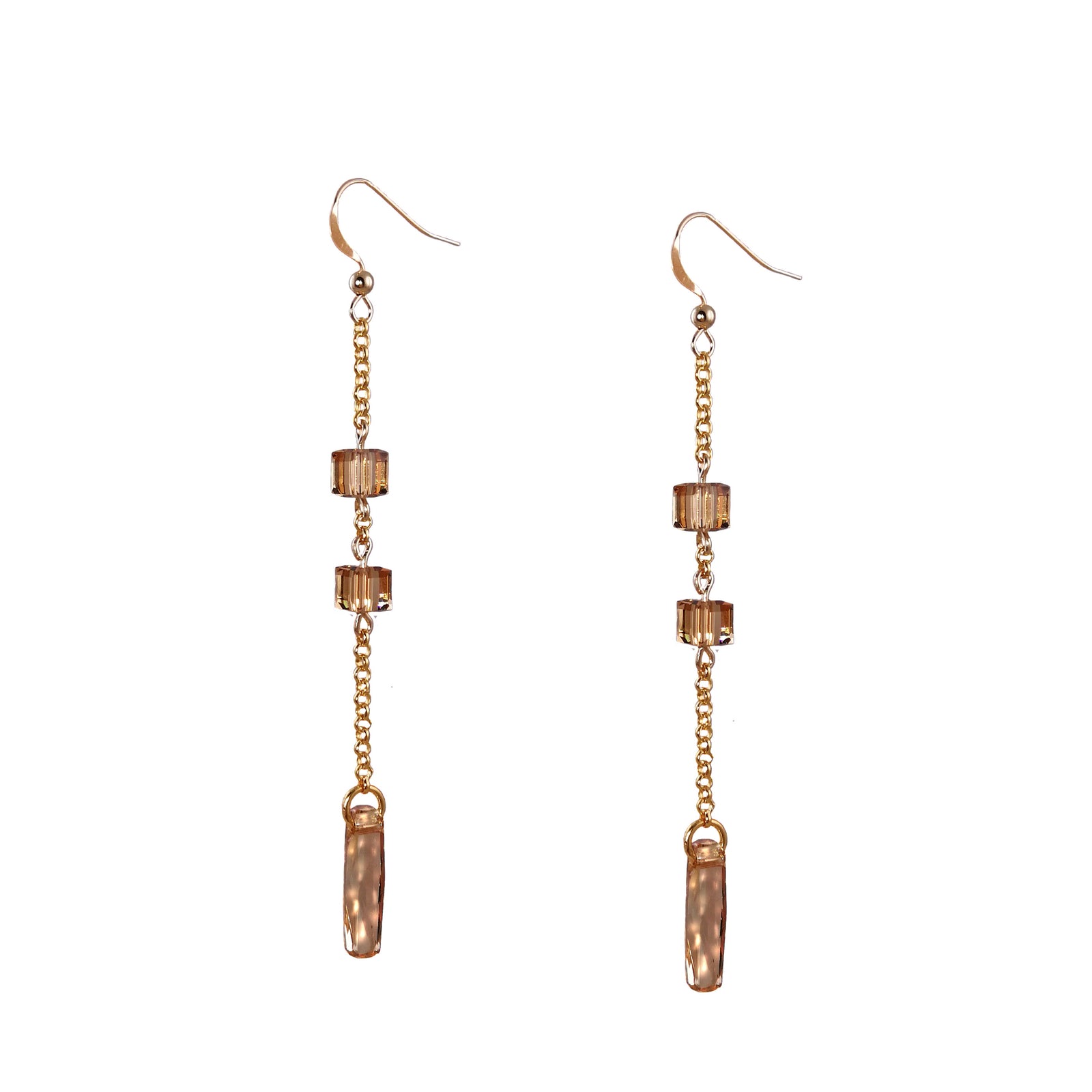 EMILY 14K Gold Filled crystal Earrings -maria-moyseos