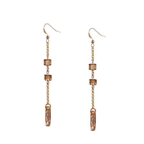 EMILY 14K Gold Filled crystal Earrings -maria-moyseos