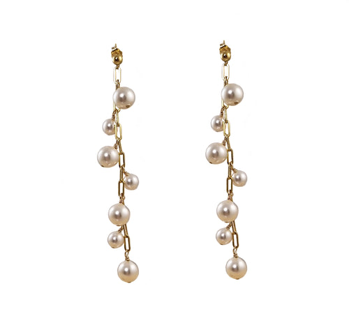 LEFKI Gold Filled pearl Earrings