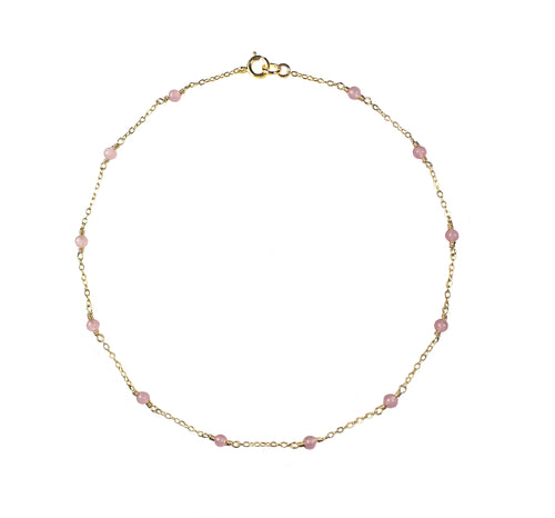 MARILENA Rose Gemstone Choker -maria-moyseos