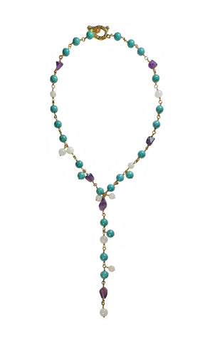 SOFIA Sterling Silver Necklace with beads
