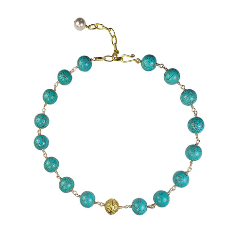 MIRA Turquoise Collar Necklace
