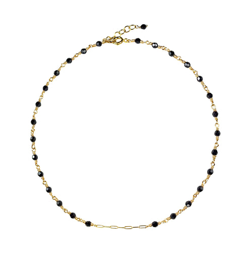 MYRIA Black Crystal Choker