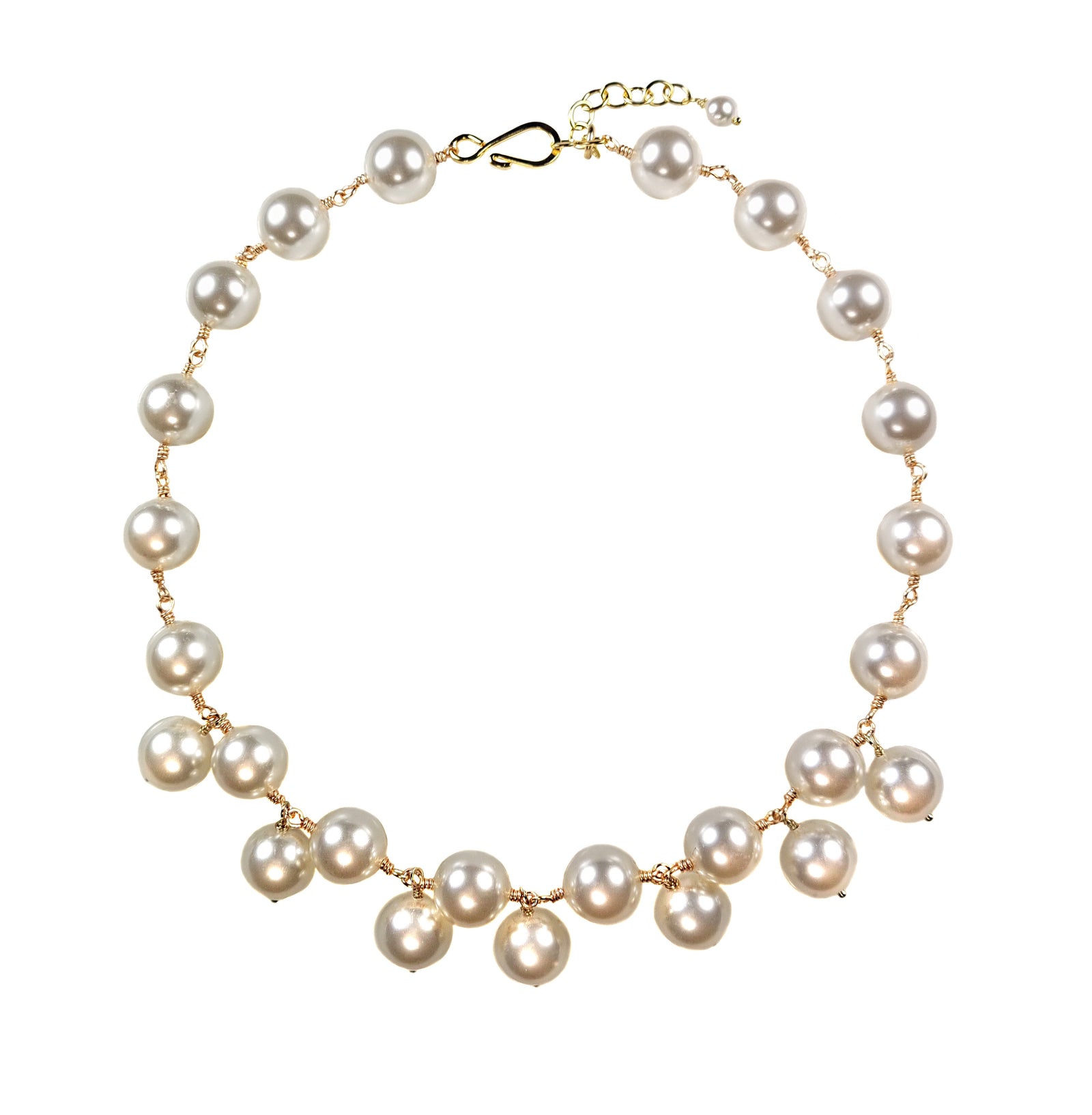 SELENE Crystal Pearl Necklace