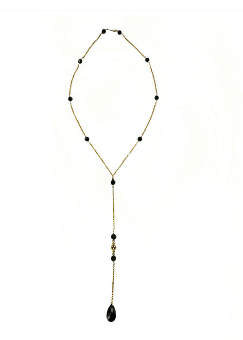VALENTINA 14K Gold Filled Y long Necklace -maria-moyseos