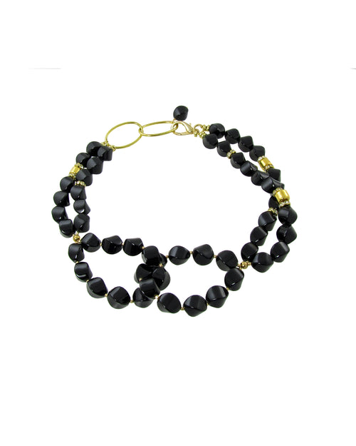 VALERIA Onyx Necklace -maria-moyseos