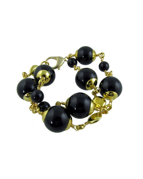 SEMELI- Large onyx bracelet -maria-moyseos